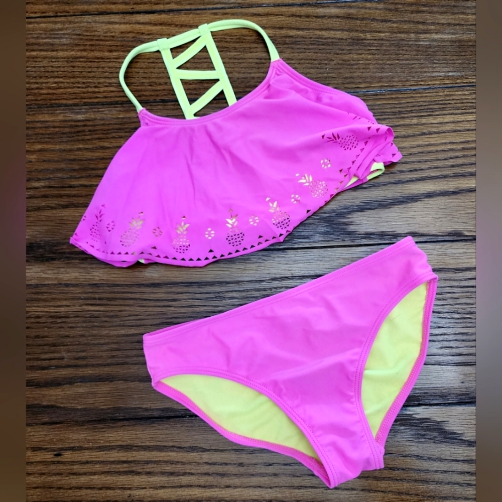 Two piece pineapple swimsuit